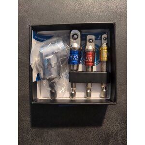Socket Adapter Set Tools Impact Drill Adapter Extension Open Box